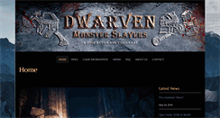 Desktop Screenshot of dwarvenmonsterslayers.com